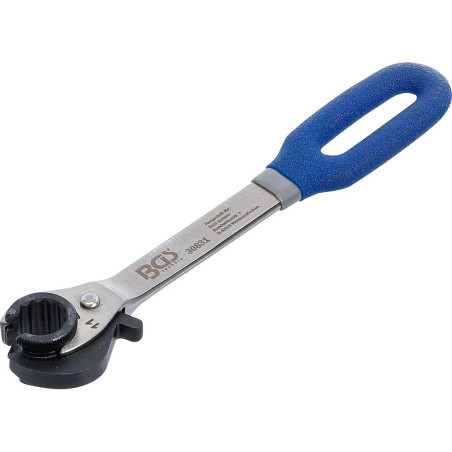 Clé à Tuyauter Cliquet Ouverte 11 mm - Précision et Confort d Utilisation - BGS