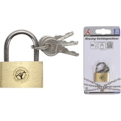 Cadenas en Laiton 30 mm - Compact et Sécurisé - - BGS
