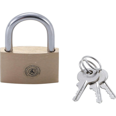 Cadenas en Laiton 40 mm - Résistant et Sécurisé - BGS