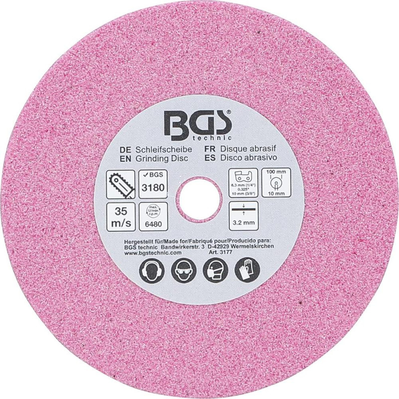 Disque Abrasif 100x3,2x10 mm Haute Performance et Précision - BGS