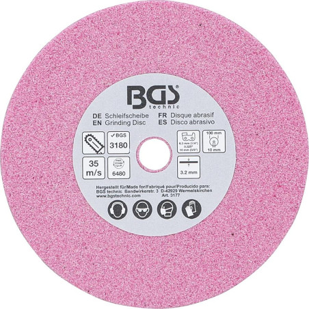 Disque Abrasif 100x3,2x10 mm Haute Performance et Précision - BGS