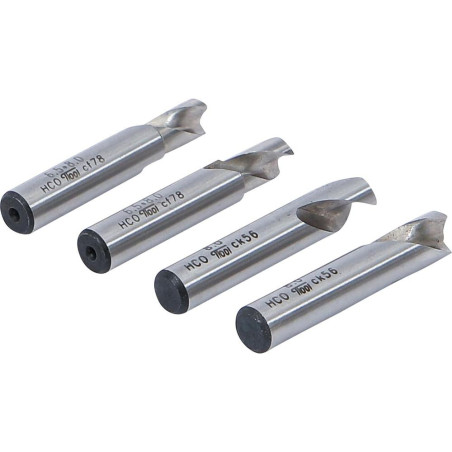 Jeu de Fraises 4 pcs - Pour Art. 3205 - Acier, Précision et Durabilité, Pro - D-Work