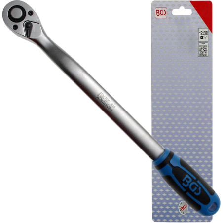 Cliquet Réversible Extra L. 12,5 mm (1/2) 380 mm - Acier, Précision et Robustesse, Zones Difficiles - D-Work