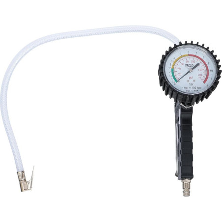 Pistolet de Gonflage Pneumatique 0-12 bar - Acier, Précision et Robustesse - Pro - D-Work