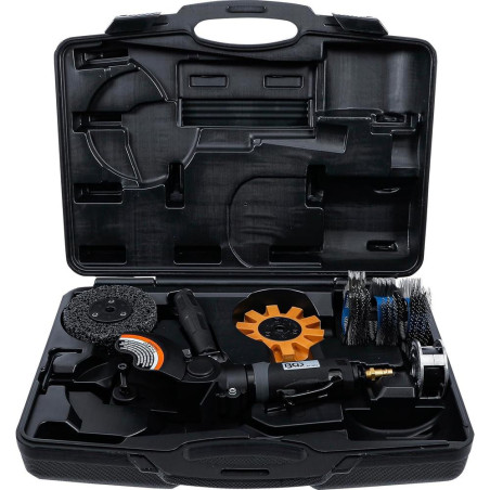Coffret Ponçeuse/Polisseuse Pneumatique avec Accessoires - Polyvalence et Performance - BGS