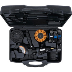 Coffret Ponçeuse/Polisseuse Pneumatique avec Accessoires - Polyvalence et Performance, Pro - D-Work