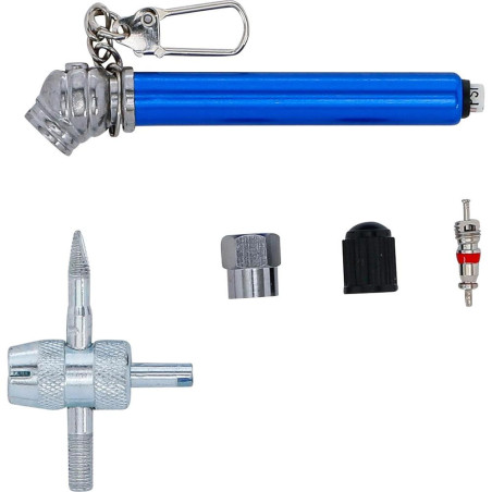 Kit de Réparation pour Valves de Pneus 14 Pièces - Réparation Facile et Rapide - - BGS