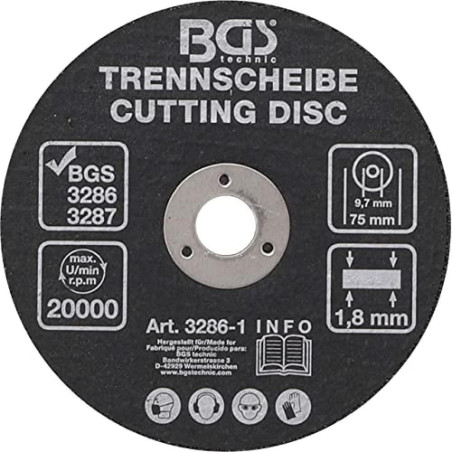 Disque à Couper 75 x 1,8 x 9,7 mm - Précision et Durabilité, Pro - D-Work