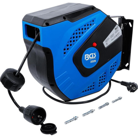 Enrouleur de Câble Automatique 25 m - Robuste et Pratique - - BGS
