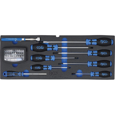 Insert 41 Pièces pour Tournevis et Aimant de Levage - Jeu d Embouts Complet - Précision et Praticité - BGS