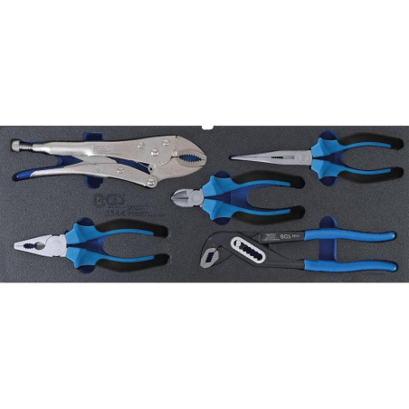 Insert pour Jeu de Pinces 5 pcs - Accessoire de Précision et Durabilité, Acier, Pro - D-Work