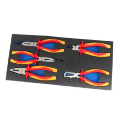 Insert pour Jeu de Pinces 5 pcs - Accessoire de Précision et Durabilité, Acier, Pro - D-Work