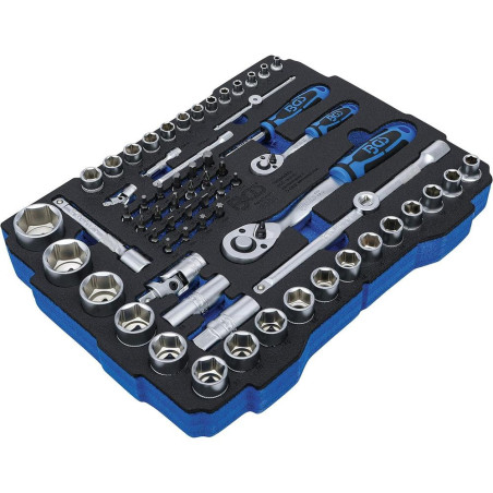 Insert pour BOXSYS1 2 - Jeu de 65 Douilles 6,3 mm (1/4 ) et 12,5 mm (1/2 ) - Systainer - Organisation et Accessibilité O - BGS
