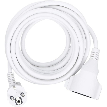 Câble de Rallonge 5 m - 3 x 1,5 mm^2 - Protection IP20 - Usage Électrique Sécurisé - D-Work