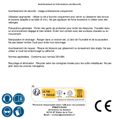 Clé à Fourche 9 mm - DIN 894 - Acier Résistant et Précis - BGS