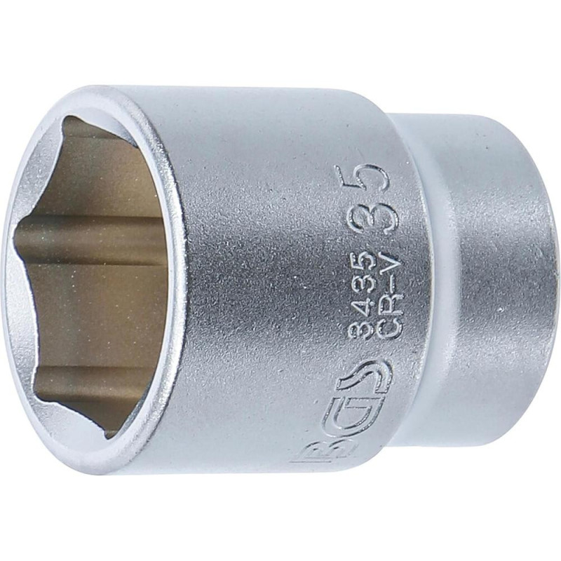 Douille pour Clé Six Pans 20 mm (3/4 ) - 35 mm - Acier Résistant - Utilisation Polyvalente - BGS