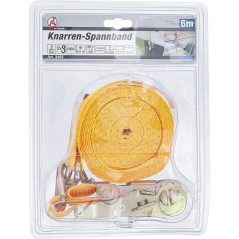 Sangle à Cliquet 6 m x 38 mm - Polyester Résistant - Fixation Sécurisée et Pratique - BGS