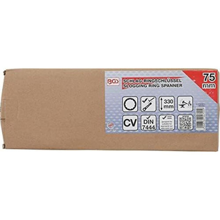 Clé Annulaire de Percussion 75 mm - Acier Résistant - Usage Professionnel et Durable - BGS