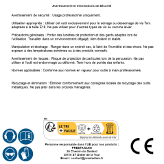 Clé Annulaire de Percussion Profil E18 - 2 Faces de Percussion - Résistante et Précise, Acier - D-Work