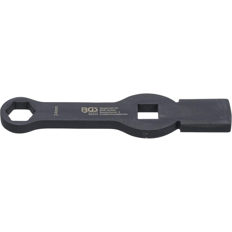 Clé Annulaire de Percussion 24 mm - Six Pans, 2 Faces de Percussion - Précision et Robustesse - BGS
