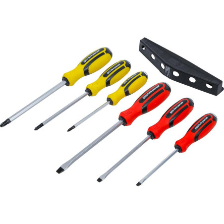Jeu de Tournevis 6 Pièces - Acier, Manche Ergonomique - Précision et Confort d Utilisation - BGS