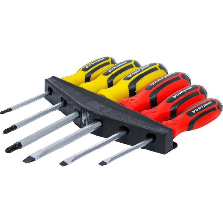 Jeu de Tournevis 6 Pièces - Acier, Manche Ergonomique - Précision et Confort d Utilisation - BGS