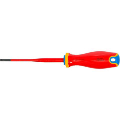 Tournevis VDE Pointe Extra Fine Plat 3 mm - Isolation Sécurisée - Acier - D-Work