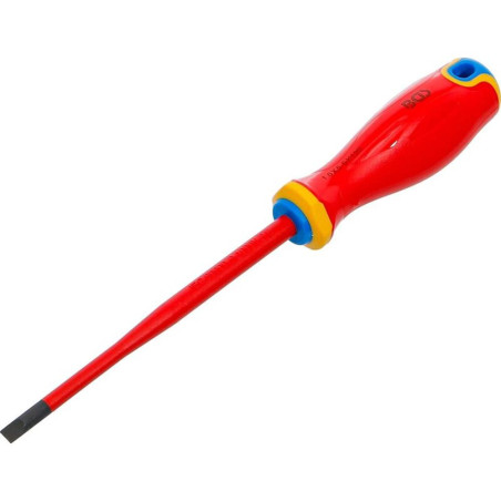 Tournevis VDE Pointe Extra Fine Plat 5,5 mm - Précision et Sécurité Électrique (Isolation Sécurisée) - D-Work