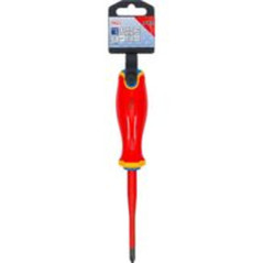 Tournevis VDE Cruciforme PH0 - Pointe Extra Fine - Isolation Sécurisée et Précision - BGS