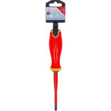 Tournevis VDE Cruciforme PH0 - Pointe Extra Fine - Isolation Sécurisée et Précision - BGS