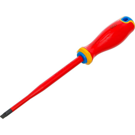 Tournevis VDE Pointe Extra Fine Plat 6,5 mm - Isolation Sécurisée - Précision et Sécurité Électrique - BGS