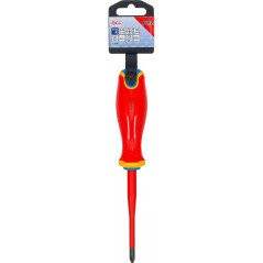Tournevis VDE Pointe Extra Fine Cruciforme PH2 - 27,7 cm - Isolation et Précision - Acier, Pro - D-Work