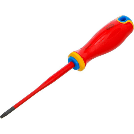 Tournevis VDE Pointe Extra Fine Profil T15 - 253 mm - Acier, Zones Difficiles (Isolation et Précision) - D-Work