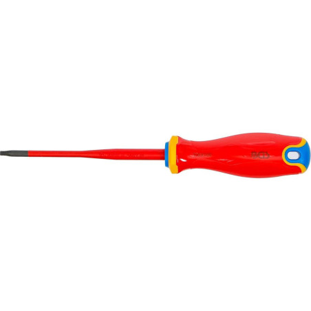 Tournevis VDE Pointe Extra Fine Profil T15 - 253 mm - Isolation et Précision - Acier, Zones Difficiles - D-Work