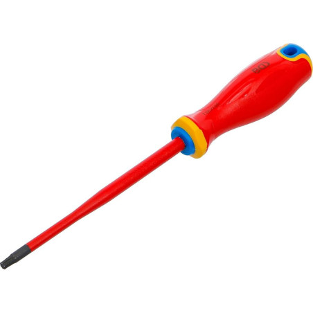 Tournevis VDE Pointe Extra Fine Profil Torx T25 - 29,1 cm, Acier, Zones Difficiles (Isolation et Précision) - D-Work