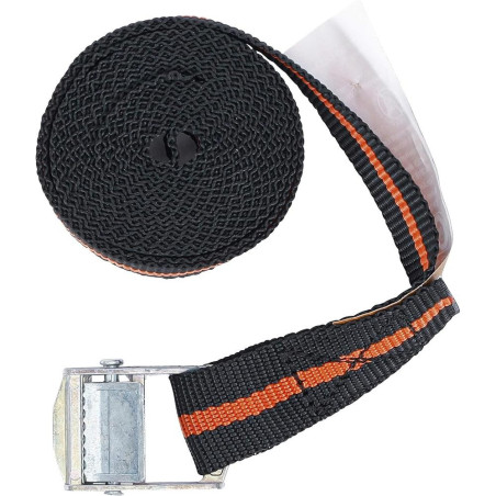 Sangle avec Fermeture Rapide 2,5 m x 25 mm - Résistante et Pratique - Pro - D-Work