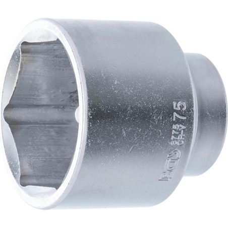 Douille pour Clé Six Pans 25 mm (1 ) - 75 mm - Acier Résistant - Prise Fiable et Durable - BGS