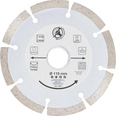 Disque de Coupe en Segments 115 mm - Résistant et Précis - Découpe Efficace - BGS