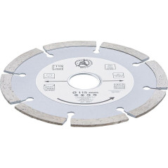 Disque de Coupe en Segments 115 mm - Résistant et Précis - Découpe Efficace - BGS