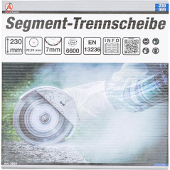 Disque de Coupe en Segments 230 mm - Coupe Précise et Durable - BGS