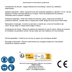 Disque de Coupe en Segments 115 mm - Résistant et Précis - Découpe Efficace - BGS