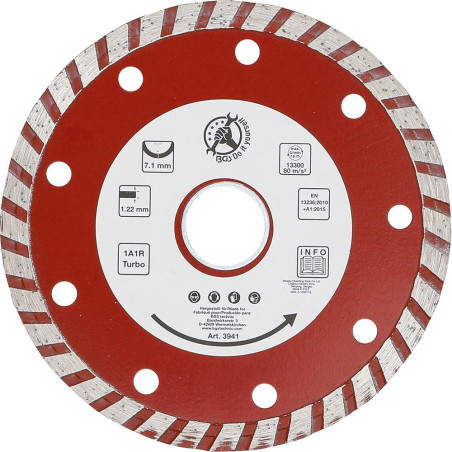 Disque de Coupe Turbo 115 mm - - Coupe Rapide et Précise - BGS
