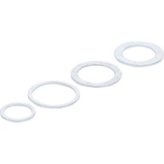 Jeu de Bagues de Réduction 4 pcs, Acier, Compact et Pratique, Pro - D-Work
