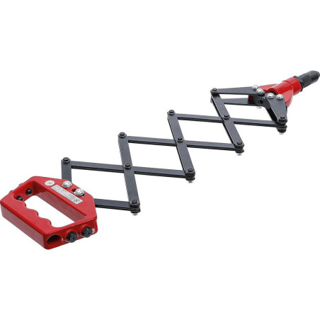 Pince à Riveter Type Accordéon 3,2 - 6,4 mm - 300 à 730 mm - Précision et Confort d Utilisation - D-Work