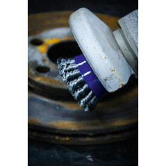Brosse Ronde D.65 mm - Réception M14 x 2,0 - Acier, Usage Polyvalent, Pro - D-Work