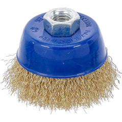 Brosse Ronde D.75 x 57 mm - Réception M14 x 2,0 - Pro - Acier, Usage Polyvalent - D-Work