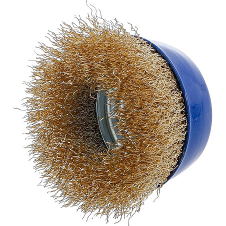 Brosse Ronde D.75 x 57 mm - Réception M14 x 2,0 - Acier, Usage Polyvalent - Pro - D-Work