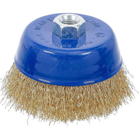 Brosse Ronde D.100 mm M14 x 2,0, Acier, Résistante et Polyvalente, Pro - D-Work