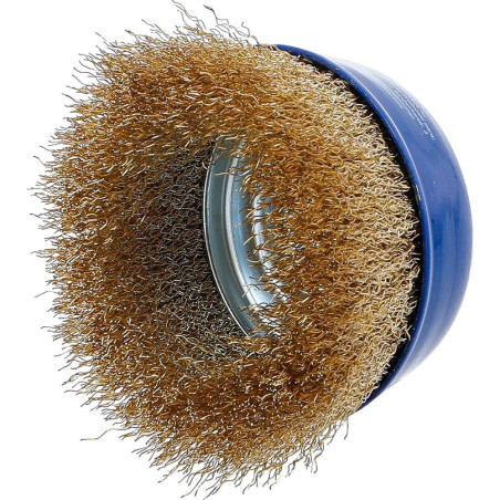 Brosse Ronde D.100 mm M14 x 2,0 - Acier, Résistante et Polyvalente, Pro - D-Work