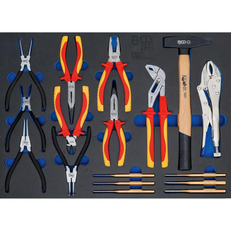 Insert de Servante d Atelier 3/3 - Pratique et Complet, Acier, Pro, 17 pcs - D-Work